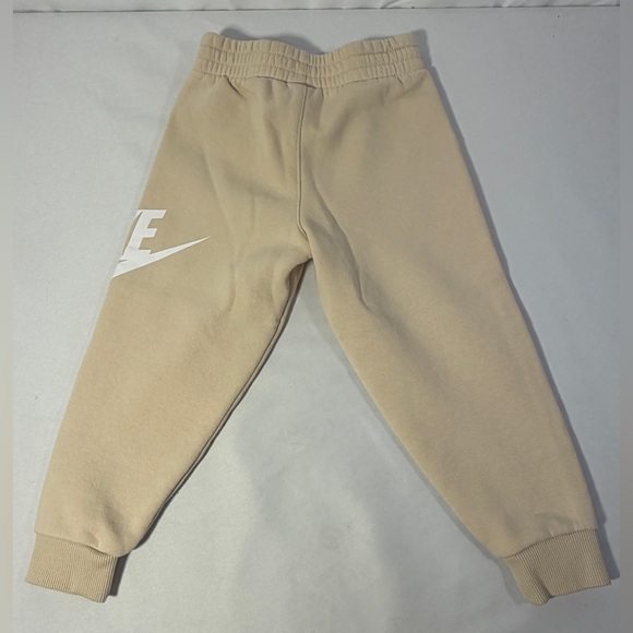 Nike Toddler Sweatsuit Set Hoodie Top Joggers Pants Beige Tan XS 4 Unisex Fleece - Picture 9 of 15